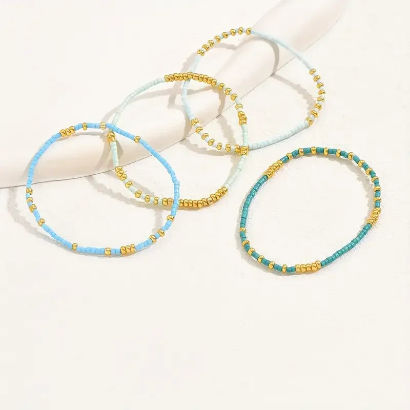 Clarimond™ | Ensemble de bracelets turquoise bohème