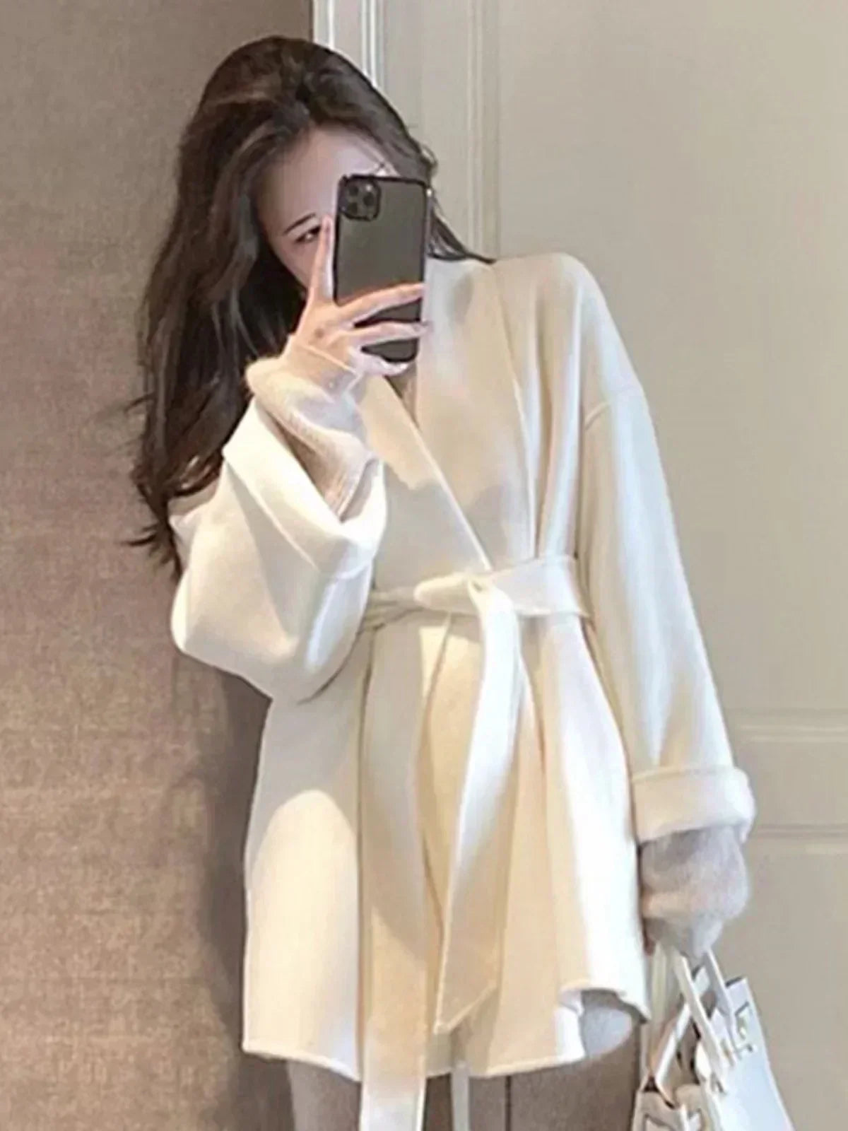 Amélie™ | Manteau en laine et cachemire, fait main avec soin
