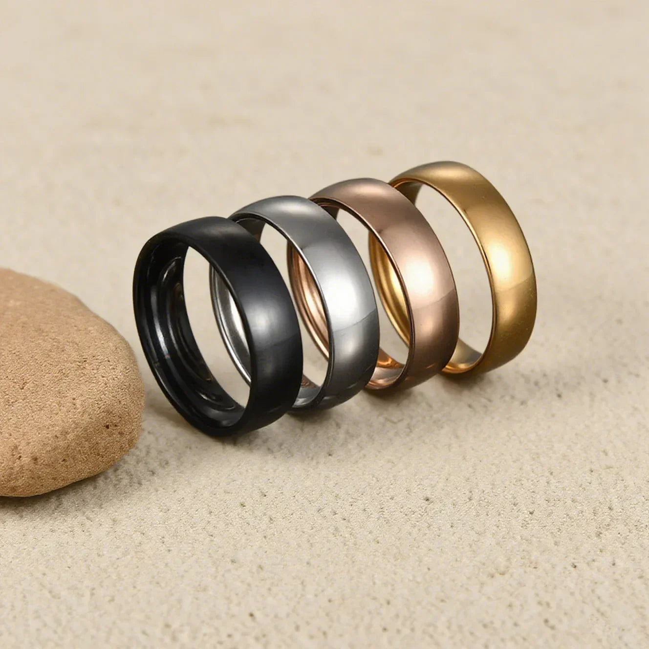 Giovannia™ | Bague de mariage en acier 6 mm