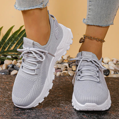 Coralie™ | Sneakers respirants compensés