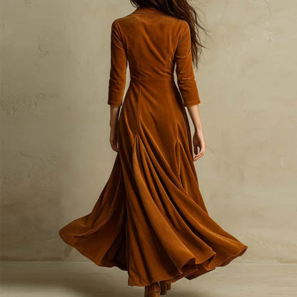 Mirella™ | Robe maxi en velours fluide