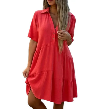 Beverly™ | Elegantes Damenkleid mit V-Ausschnitt