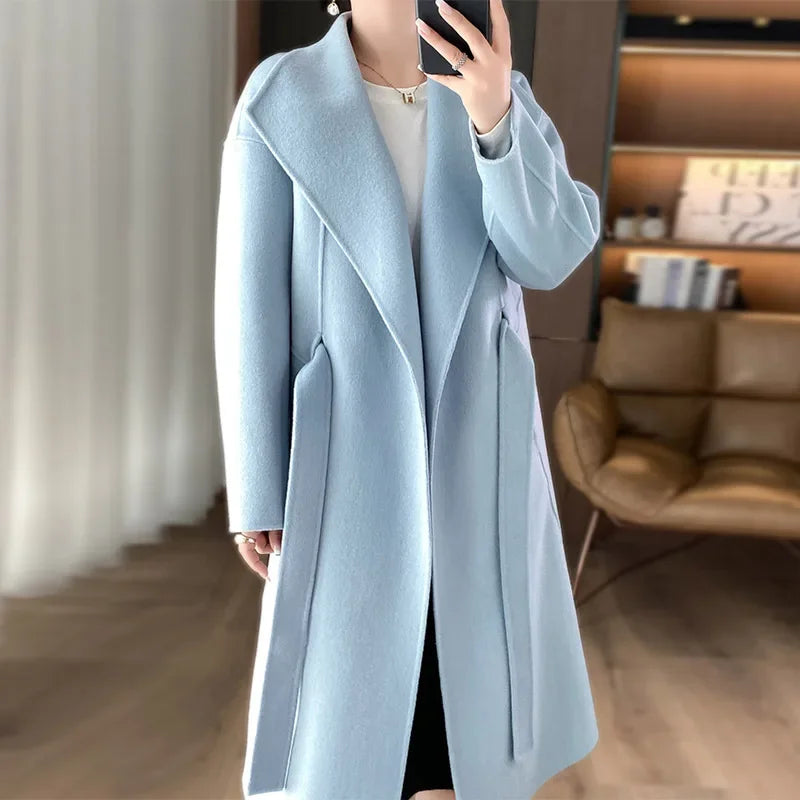 Juliette™ | Manteau en cachemire à ceinture
