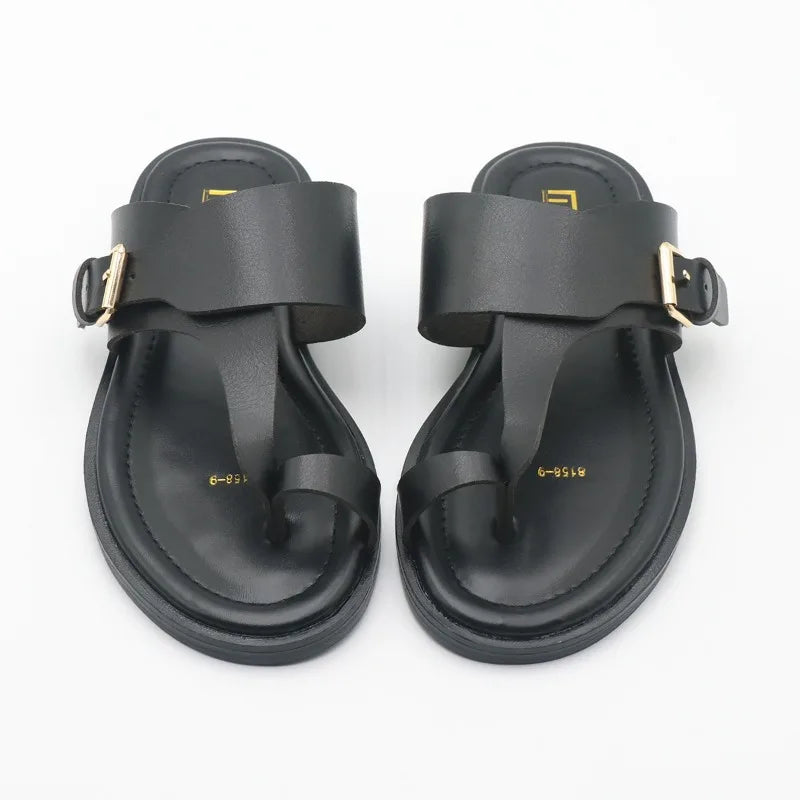 SALWA™ | SANDALES EN CUIR À BOUCLE