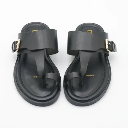 SALWA™ | SANDALES EN CUIR À BOUCLE