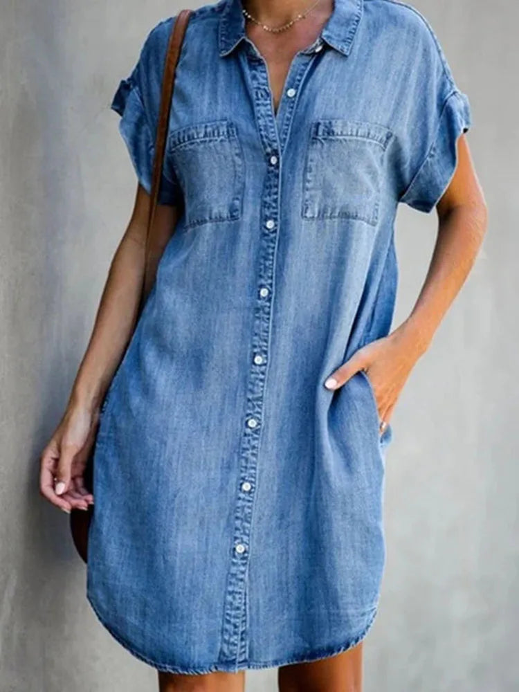 Theresa™ | Jeans-Sommerkleid