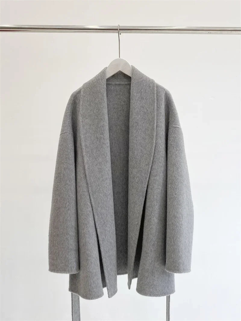 Amélie™ | Manteau en laine et cachemire, fait main avec soin