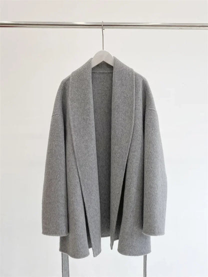 Amélie™ | Manteau en laine et cachemire, fait main avec soin