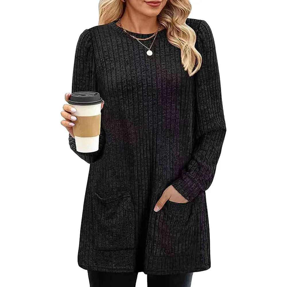 Carol™ | Langpulli für Damen mit Taschen