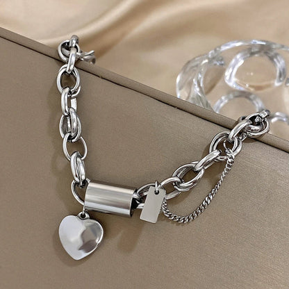 Yasminea™ | Bracelet chunky en or blanc