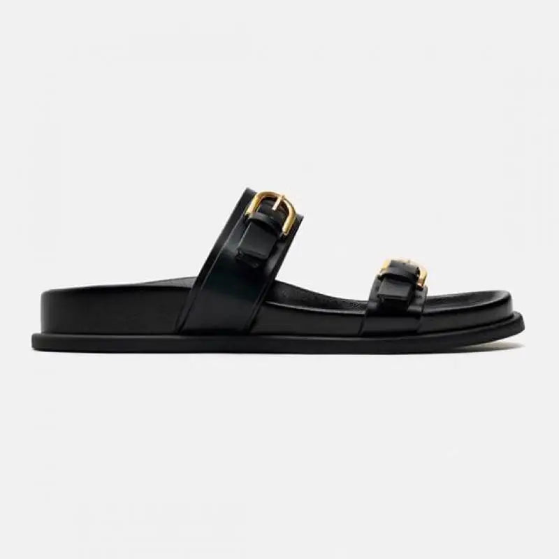 SALOUA™ | SANDALES EN CUIR À BOUCLE
