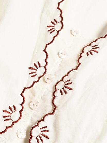 Adalyn™ | Robe en coton brodée
