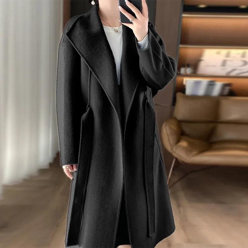 Juliette™ | Manteau en cachemire à ceinture