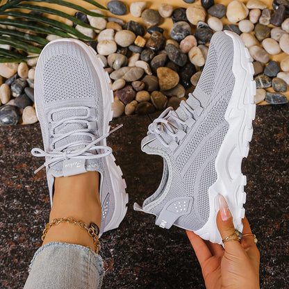 Coralie™ | Sneakers respirants compensés