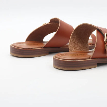 SALWA™ | SANDALES EN CUIR À BOUCLE