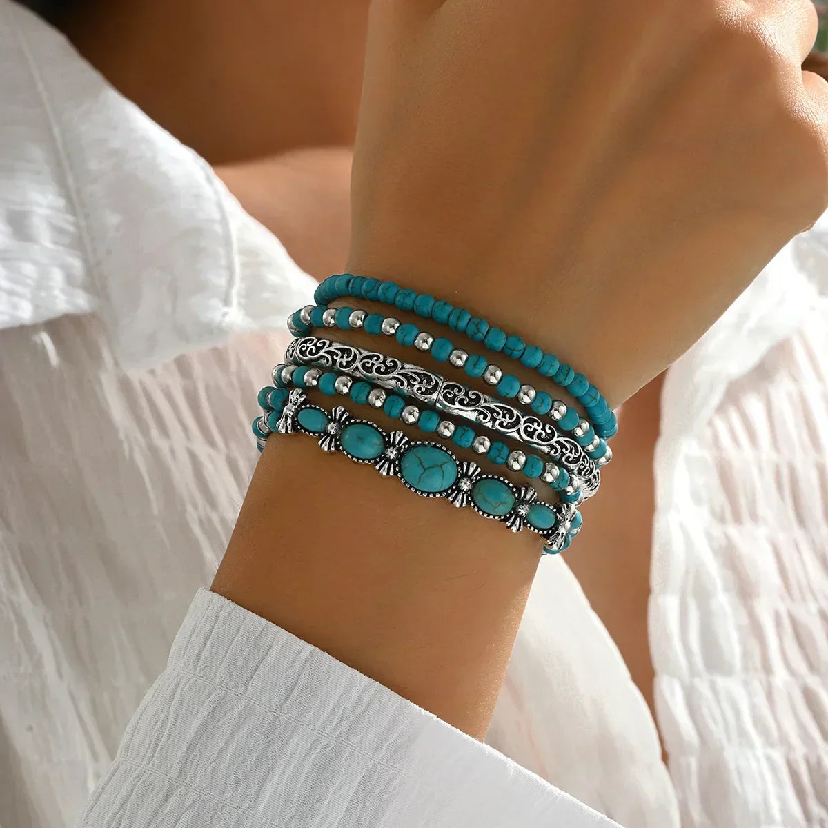 Kairi™ | Bracelet de perles turquoises style bohème
