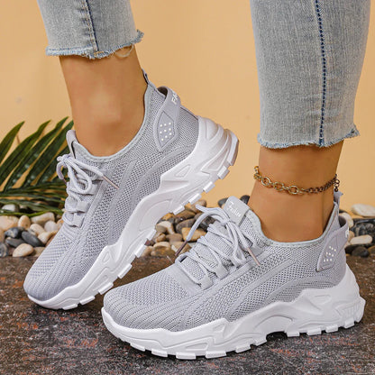 Coralie™ | Sneakers respirants compensés