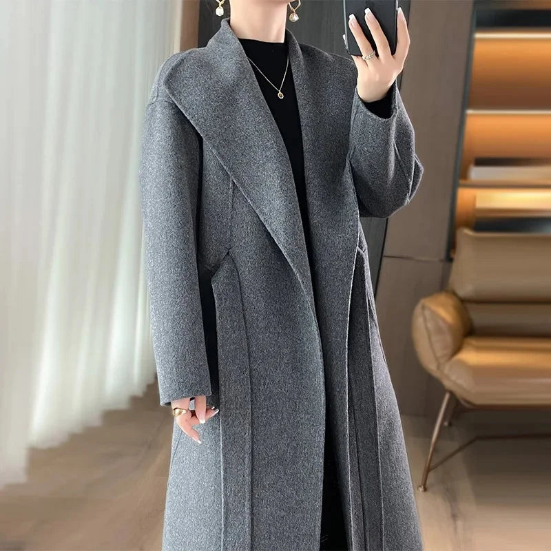 Juliette™ | Manteau en cachemire à ceinture