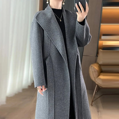 Juliette™ | Manteau en cachemire à ceinture