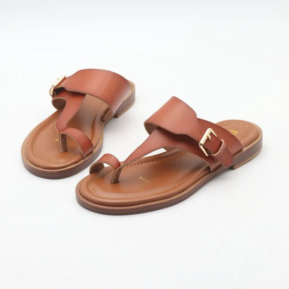 SALWA™ | SANDALES EN CUIR À BOUCLE