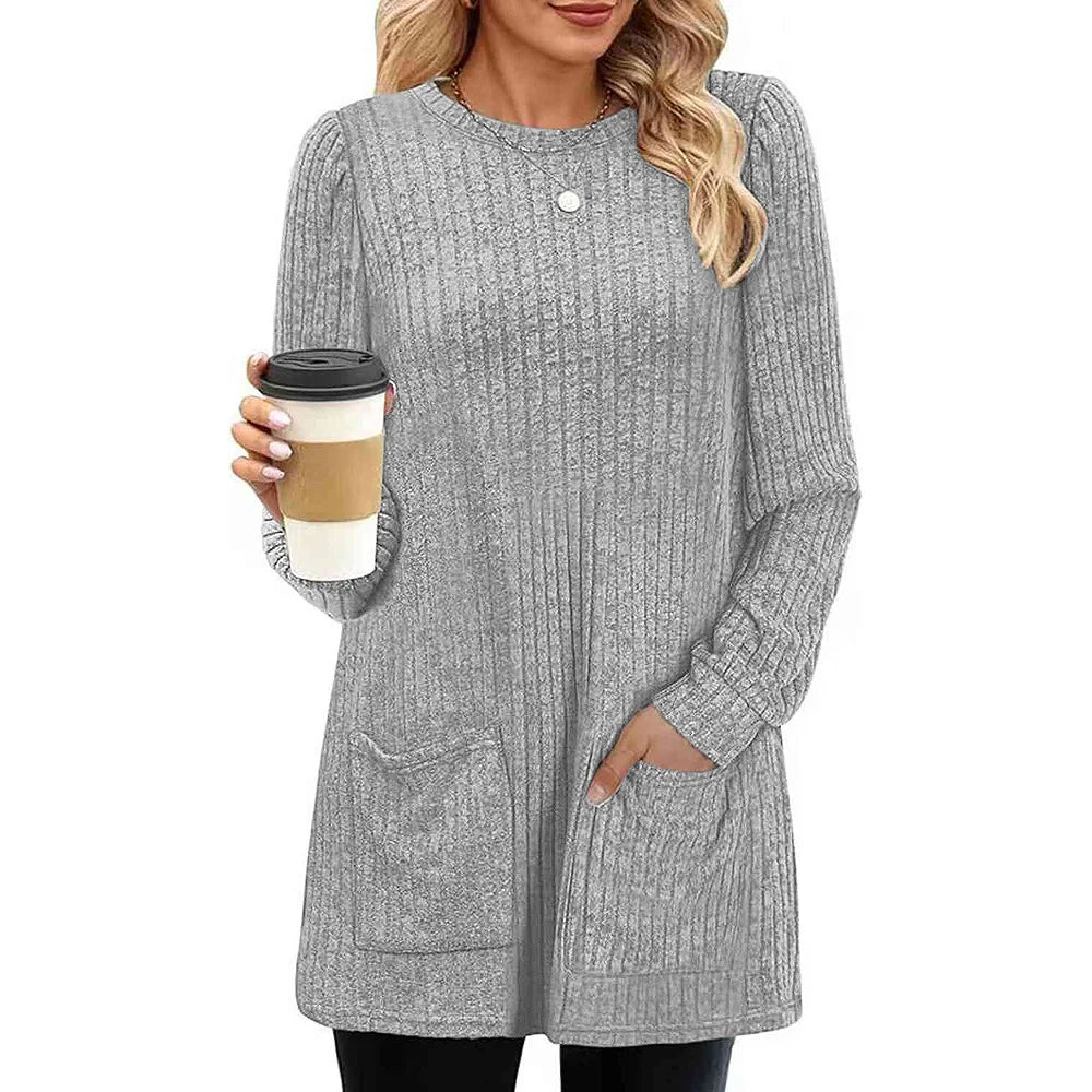Carol™ | Langpulli für Damen mit Taschen
