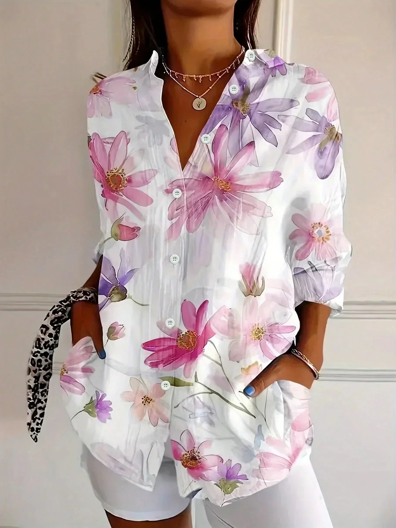 Kathryn™ | Fließende Bluse mit Print