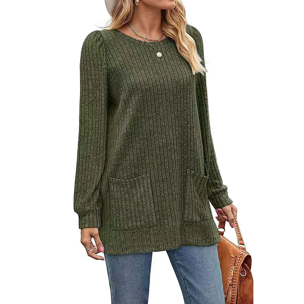 Carol™ | Langpulli für Damen mit Taschen