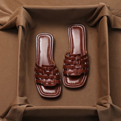 NAJLA™ | SANDALES À LANIÈRES TRESSÉES