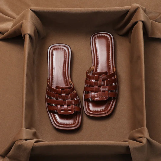 NAJLA™ | SANDALES À LANIÈRES TRESSÉES