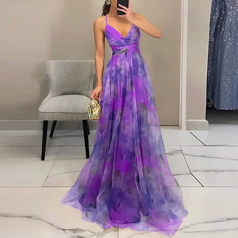 AGNELLE™ | ROBE MAXI FLORALE EN CHIFFON