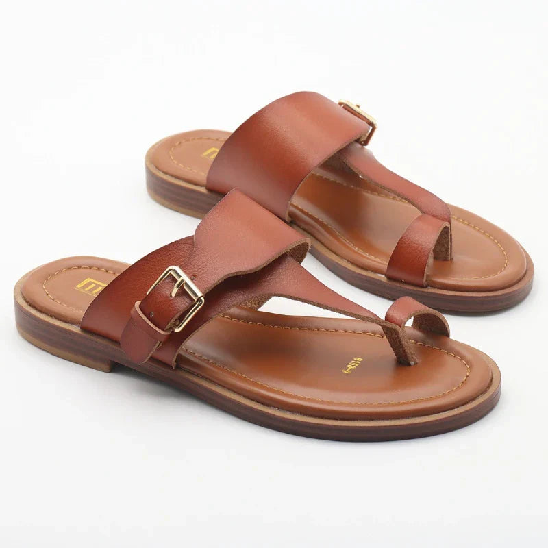 SALWA™ | SANDALES EN CUIR À BOUCLE