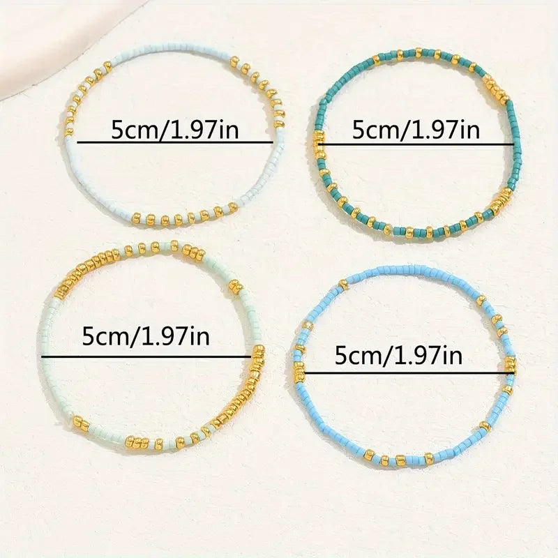 Clarimond™ | Ensemble de bracelets turquoise bohème