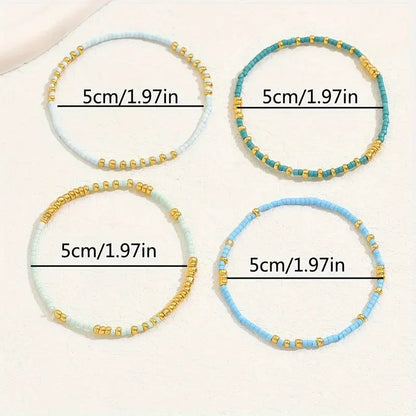 Clarimond™ | Ensemble de bracelets turquoise bohème