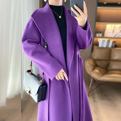 Juliette™ | Manteau en cachemire à ceinture