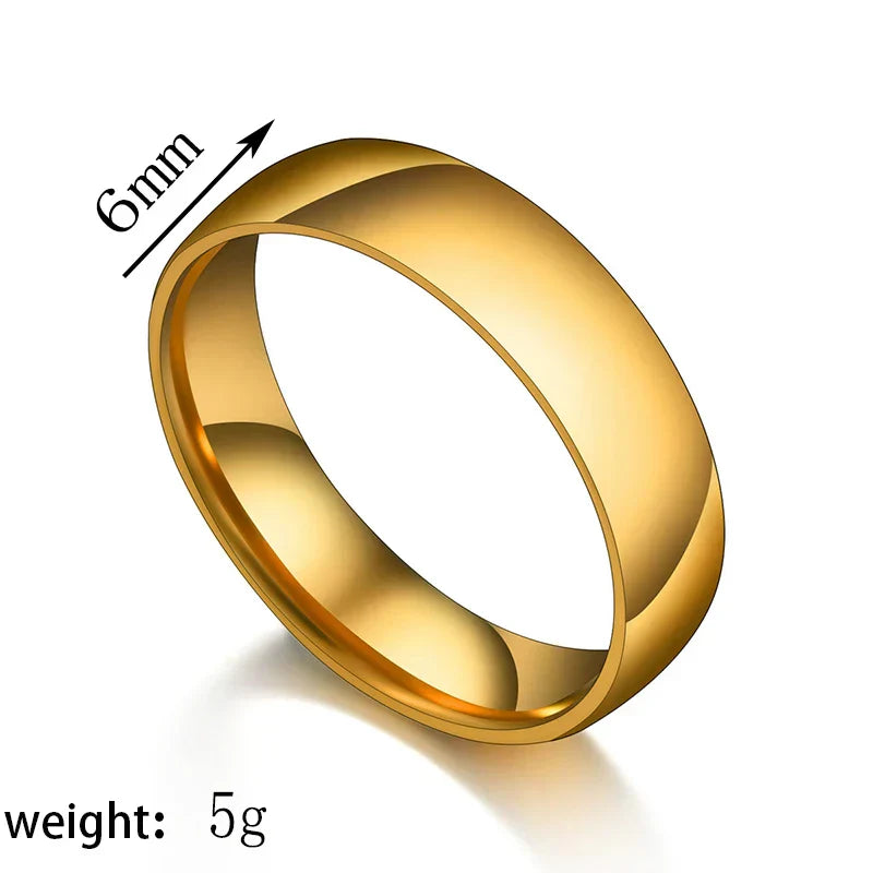 Giovannia™ | Bague de mariage en acier 6 mm