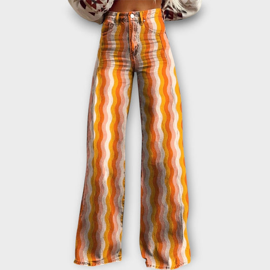Solara™ | Jean à rayures multicolores