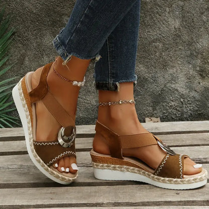 Zinnia™ | Orthopädische Sandalen mit Keilabsatz