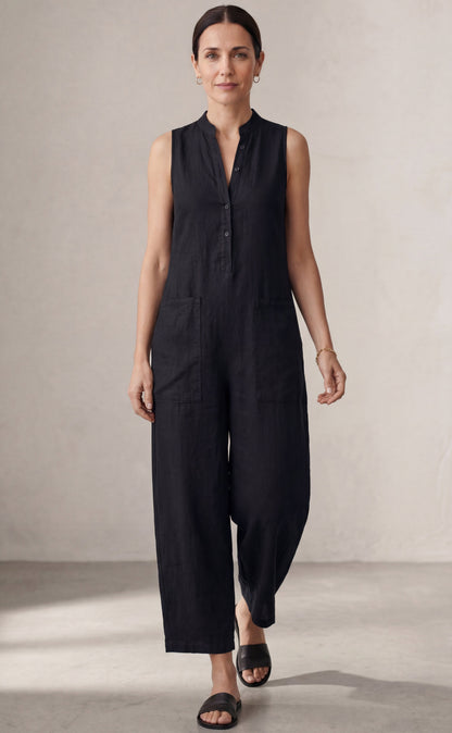 Claudia™ | Combinaison en lin minimaliste