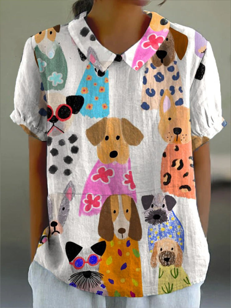 Tilly™ | Chemise à motif chien
