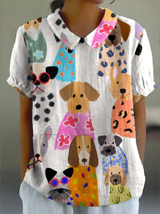 Tilly™ | Chemise à motif chien