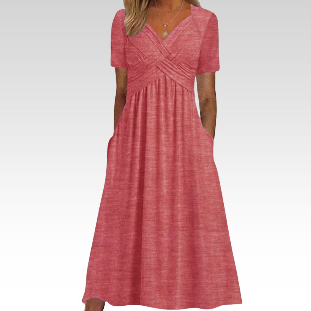 Hainah™ | Robe flatteuse à encolure en V