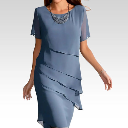 Monika™ | Robe midi à manches courtes