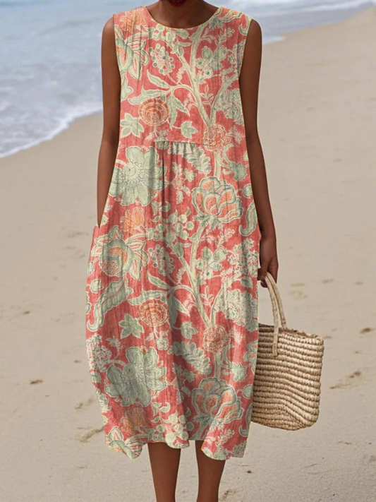 Beth™ | Robe midi à fleurs