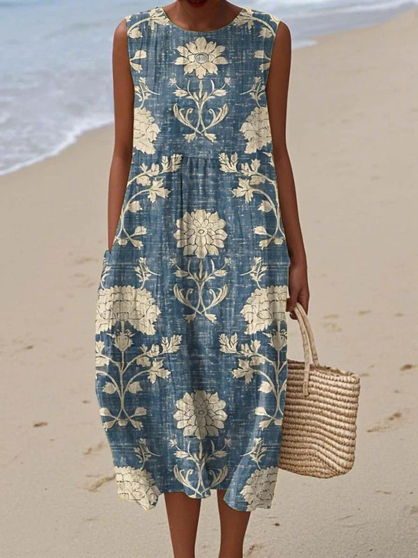 Belle™ Midilanges Boho-Kleid