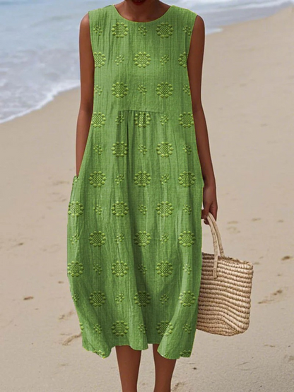 Robe midi à motifs Sara™