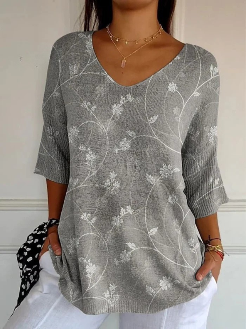 Florence | Vintage und künstlerischer Blumenpullover