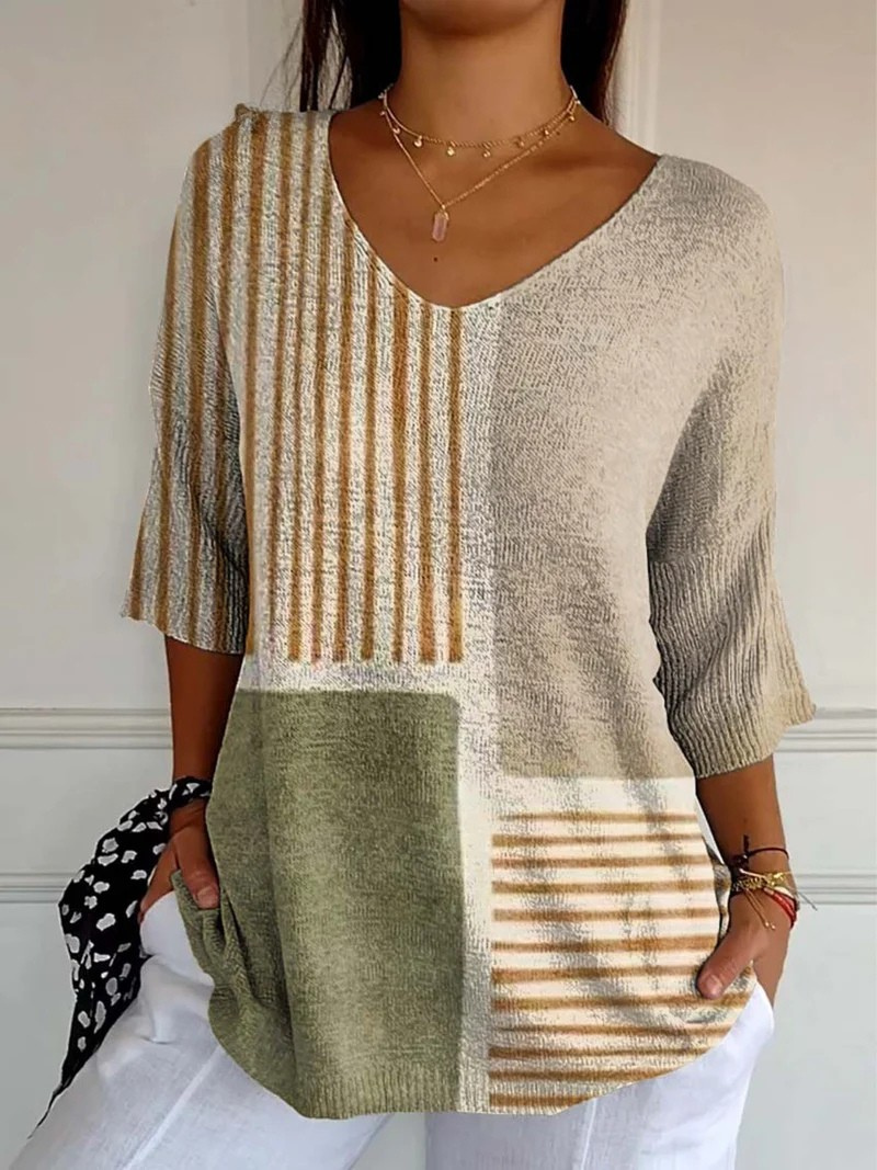 Manon | Strickwaren mit Vintage-Blumenmuster