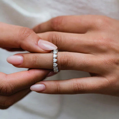 Rahel™ | Alliance cœur en argent sterling