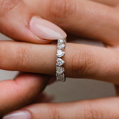 Rahel™ | Alliance cœur en argent sterling