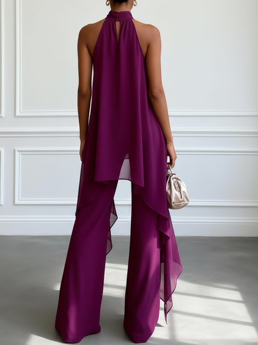 ELIORA™ | ENSEMBLE COL HALTER ET PANTALON
